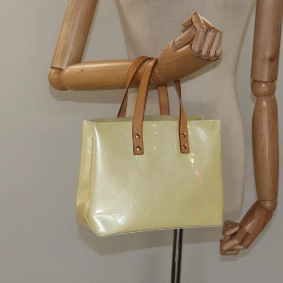 LOUIS VUITTON Monogram Vernis Reade PM Hand Bag Perle LV Auth - Picture 14 of 16